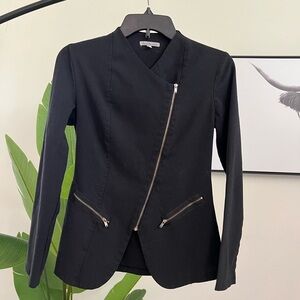 Black Zip Up Blazer